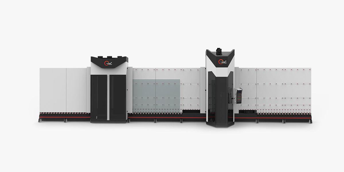Vertical Glass Seaming and Washing Machine